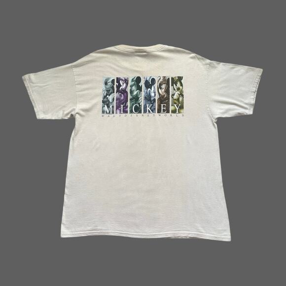 Walt Disney World VTG Mickey Tan SS Mens Tee Size XL GUC - Picture 1 of 7